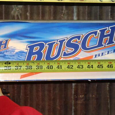 Vintage Busch Beer Bar Light, Tested and Working