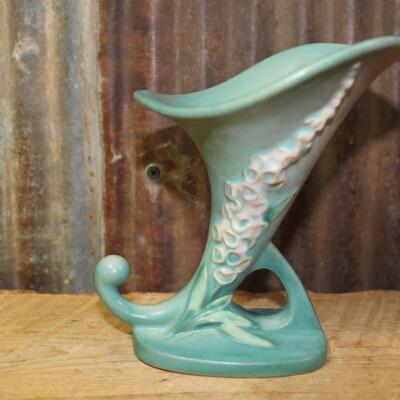 Vintage Roseville Vase, 163-6 Foxglove