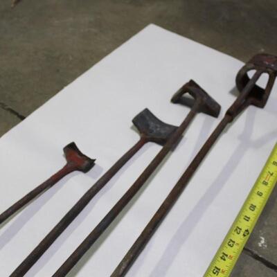 Vintage Blacksmith Forge Irons - Qty 4