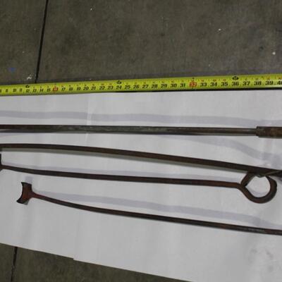 Vintage Blacksmith Forge Irons - Qty 4