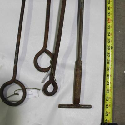 Vintage Blacksmith Forge Irons - Qty 4