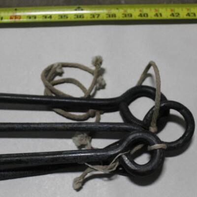 Vintage Blacksmith Forge Irons - Qty 4