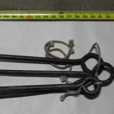 Vintage Blacksmith Forge Irons - Qty 4