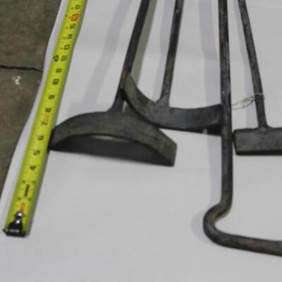 Vintage Blacksmith Forge Irons - Qty 4