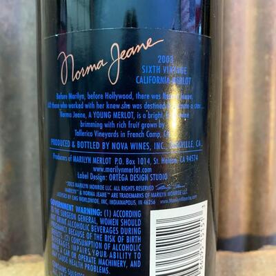 2003 Merlot, Marilyn Monroe / Norma Jean Bottle 775ml