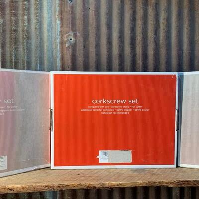 Brand New Corkscrew Set(s) - QTY 3