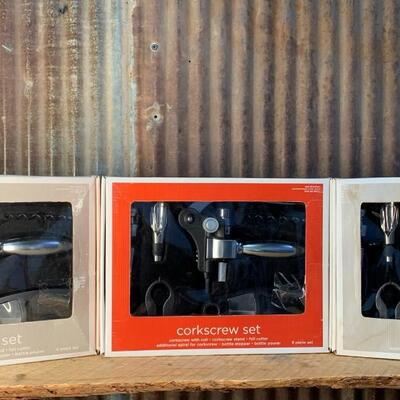 Brand New Corkscrew Set(s) - QTY 3