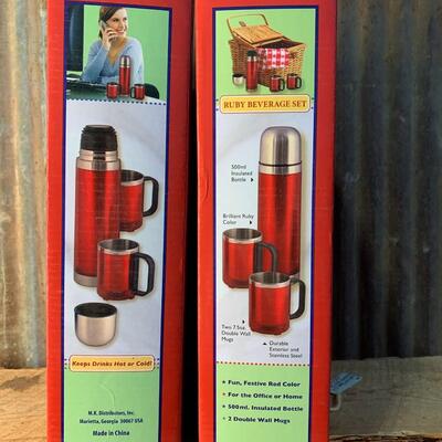 Brand NEW 3-Piece Stainless Steel Beverage Set - QTY 2