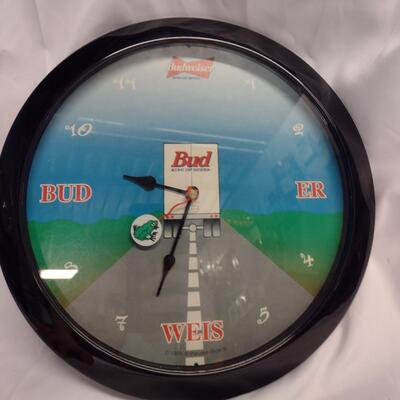 Dale Earnhardt Sr., Budweiser Memorabilia, Bud Frog Clock - QTY 12