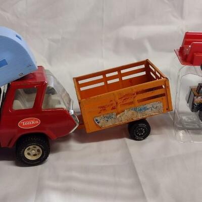 Tonka Pressed Steel and Plastic Toys, 1980s - QTY 5