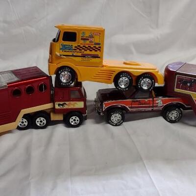 Vintage Pressed Steel & Plastic Farm Toys, Ny-lint / Buddy L - QTY 3