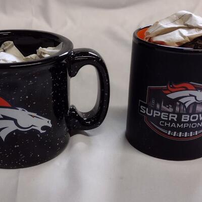 Denver Bronco Coffee Cups, Super Bowl 50, New - QTY 2