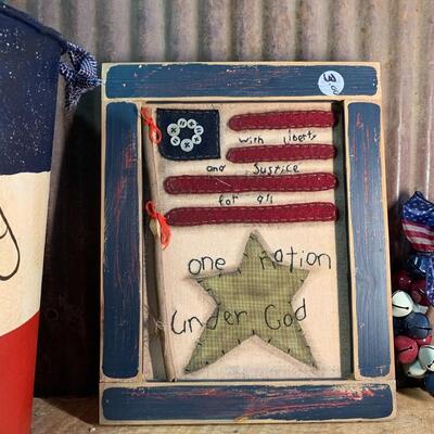 America Themed 4th of July Items, DIY Items, - QTY 4