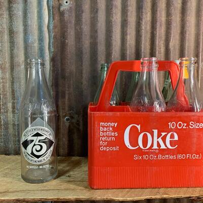 Coca-Cola Memorabilia, Tins, Crate, Bottles & More - QTY 12