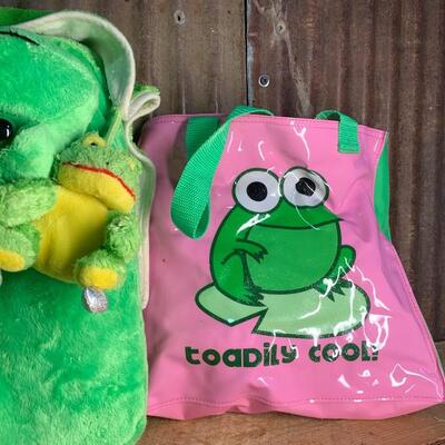 Frog Plushies, Pillows, Beanie Baby - QTY 6
