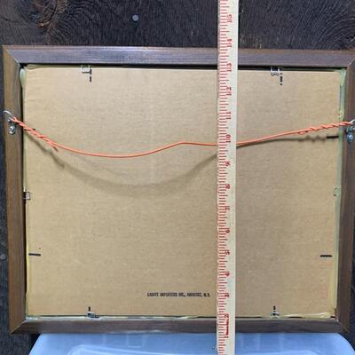 Vintage Labatt's Wood Framed Beer Mirror