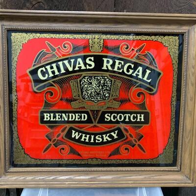 Vintage Chivas Regal Scotch Whisky (misprint) Mirror