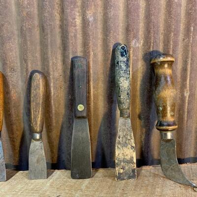 Vintage Tools - Putty Knifes & Trowel - QTY 8