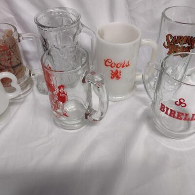 Bar Beer Glasses & Mugs, Coors, Birell, Point & More - QTY 14
