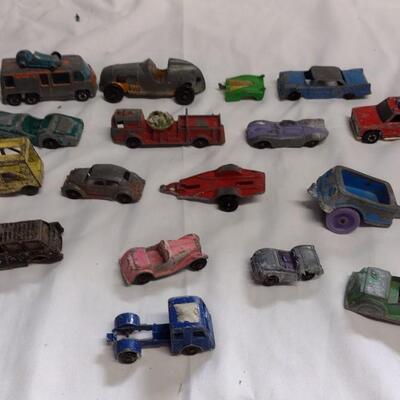Vintage Tootsie Toy Cars, VW, Fire Truck - QTY 21