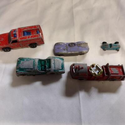 Vintage Tootsie Toy Cars, VW, Fire Truck - QTY 21