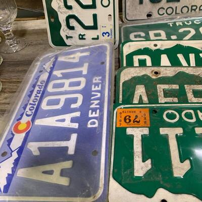 Vintage 1974 - 90 Colorado License Plates - QTY 18