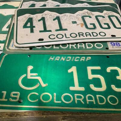 Vintage 1974 - 90 Colorado License Plates - QTY 18