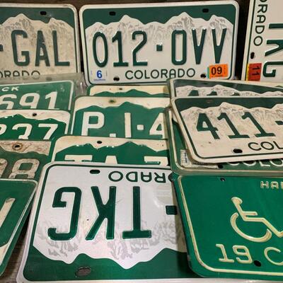 Vintage 1974 - 90 Colorado License Plates - QTY 18
