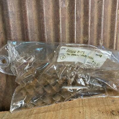 Antique Tools, Drill Braces & Planes, Auger Bits - QTY 8