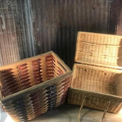 Wicker Baskets, Easter Baskets - QTY 5