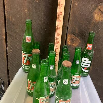 Antique 7-Up Soda Pop Bottle - QTY 10