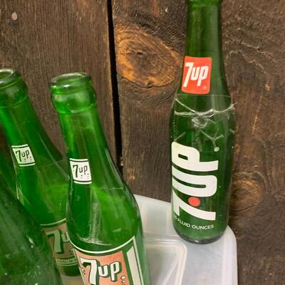 Antique 7-Up Soda Pop Bottle - QTY 10