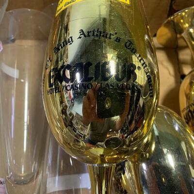 Vintage Pewter Coors Cups, Gold Goblets and More - QTY 16