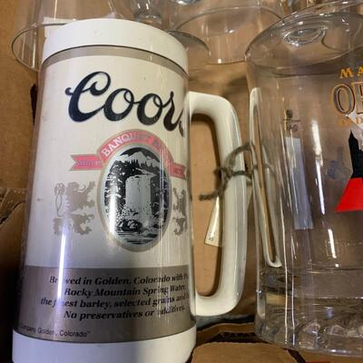 Vintage Pewter Coors Cups, Gold Goblets and More - QTY 16