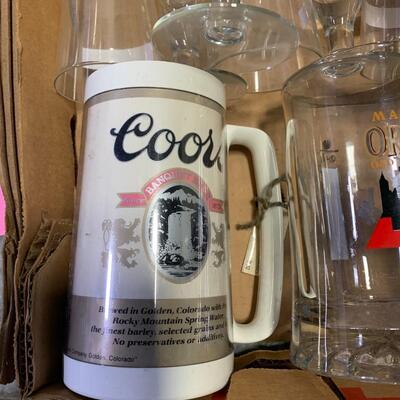 Vintage Pewter Coors Cups, Gold Goblets and More - QTY 16