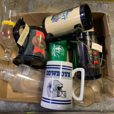 Beer Mugs and Glasses - QTY 9