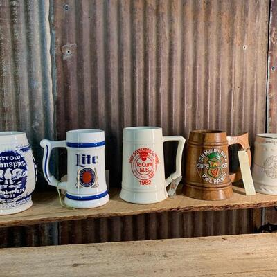 Beer Mugs and Glasses - QTY 8