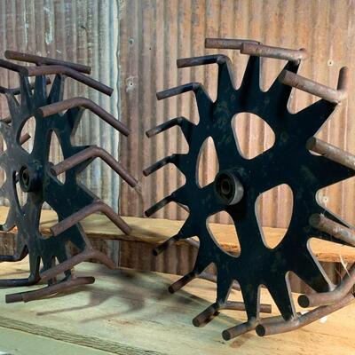 Primitive Farm Row Crop Planter Wheels - QTY 2