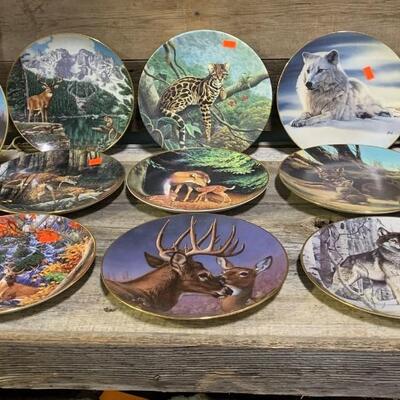 Collection of Outdoor Animal Plates, No boxes - QTY 15