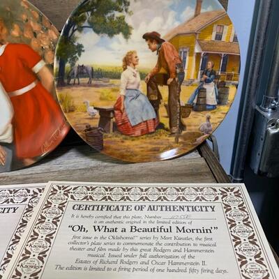 Annie, OLD West Collector Plates, COA in Box, MINT - QTY 5