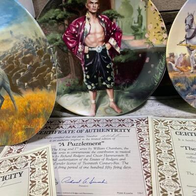 Annie, OLD West Collector Plates, COA in Box, MINT - QTY 5