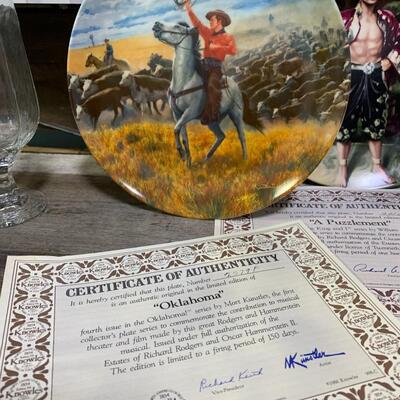 Annie, OLD West Collector Plates, COA in Box, MINT - QTY 5
