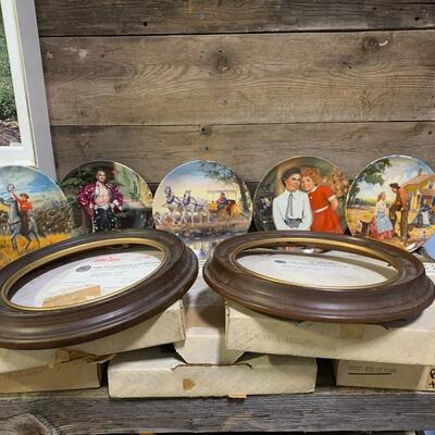Annie, OLD West Collector Plates, COA in Box, MINT - QTY 5