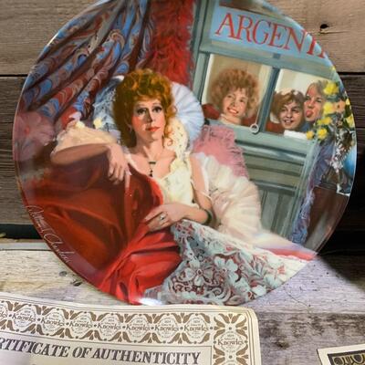 Annie, OLD West Collector Plates, COA in Box, MINT - QTY 3