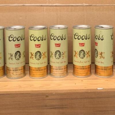 1960s Coors Steel Cans and Cup - QTY 10