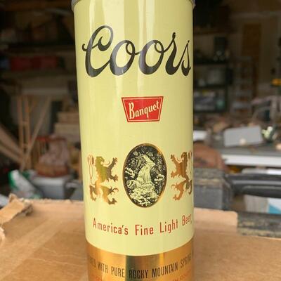 1960s Coors Steel Cans and Cup - QTY 10