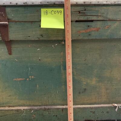 Antique Wooden Tool Box with Multiple Shelfs & Tools