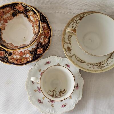 Three tea cup collection 