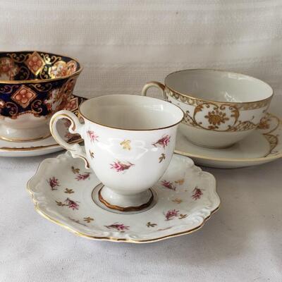 Three tea cup collection 