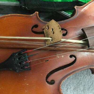 VIOLIN WITH CASE, BOW